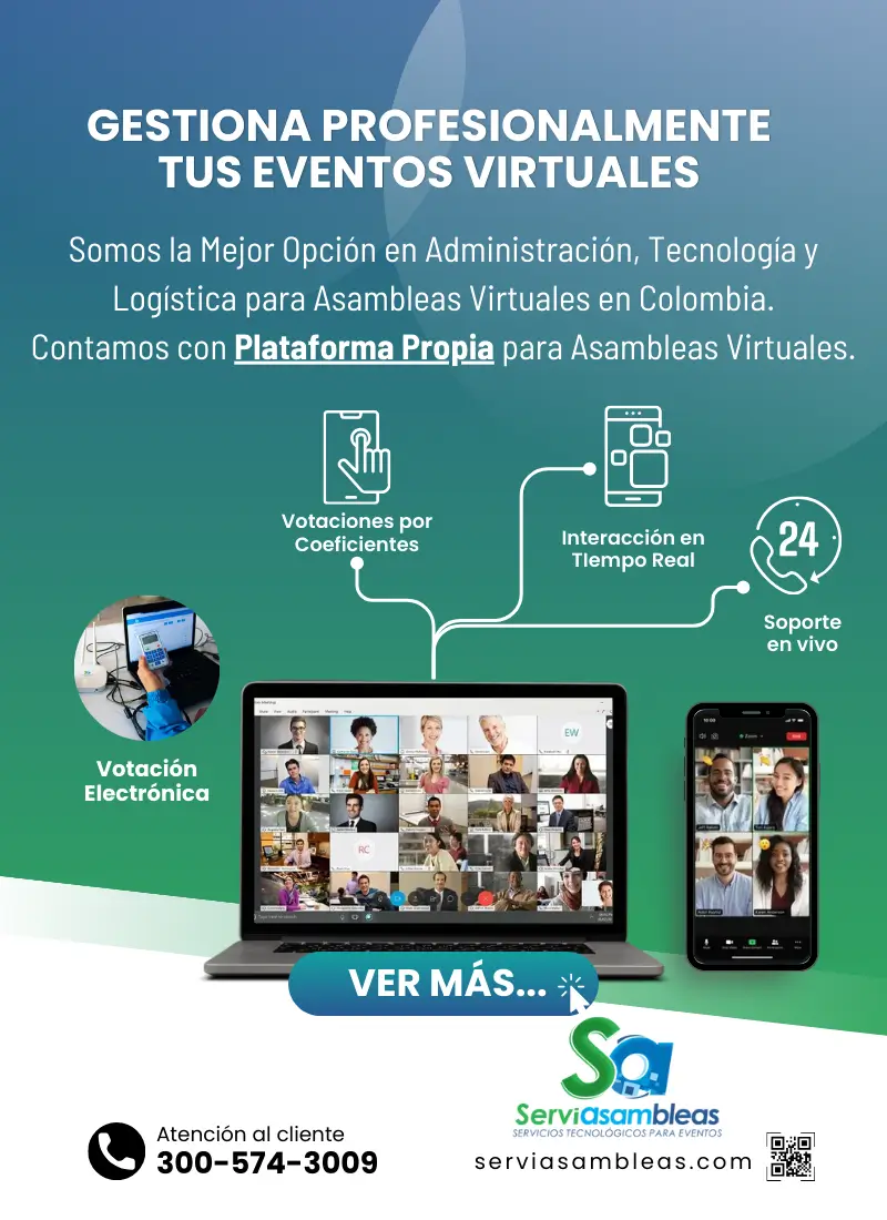 banner vertical promocional asambleas virtuales