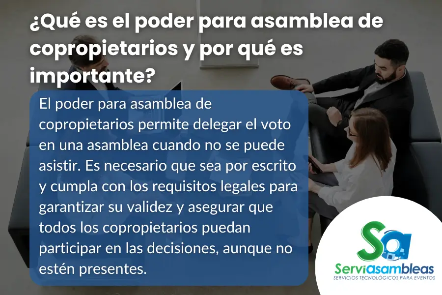 Poderes asamblea copropietarios